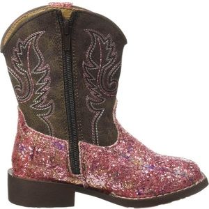 Girls cowboy glitter boots